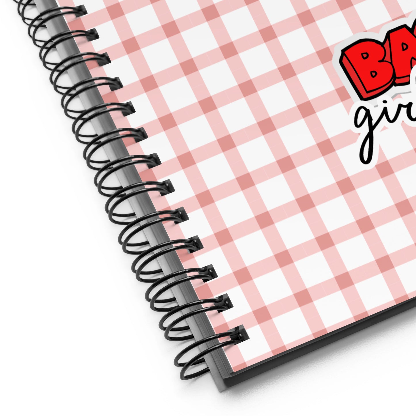 Rebel Vibes Red Checkered Spiral Notebook - Perfect for Teenagers! | A Bold and Playful Notebook with 140 Dotted Pages | Chav Girl Diary