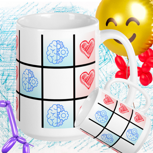 Express Your Feelings with a Heart Tic-Tac-Toe Game Ceramic Mug: Will You Marry Me Perfect Gift |  Unique Valentine's Present | Cool Tea Cup