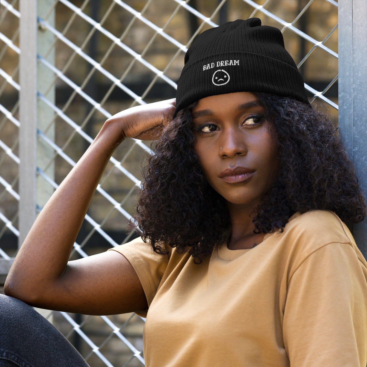 Bad dream - Organic ribbed beanie