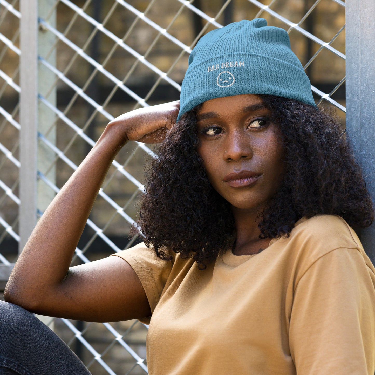 Bad dream - Organic ribbed beanie
