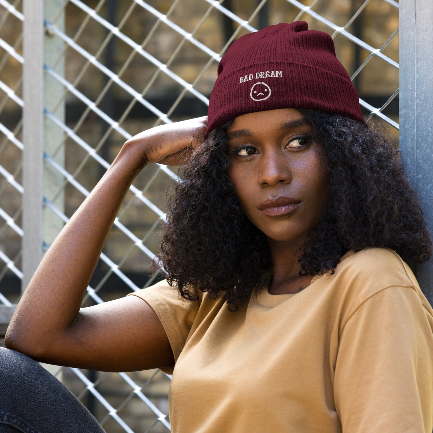Bad dream - Organic ribbed beanie