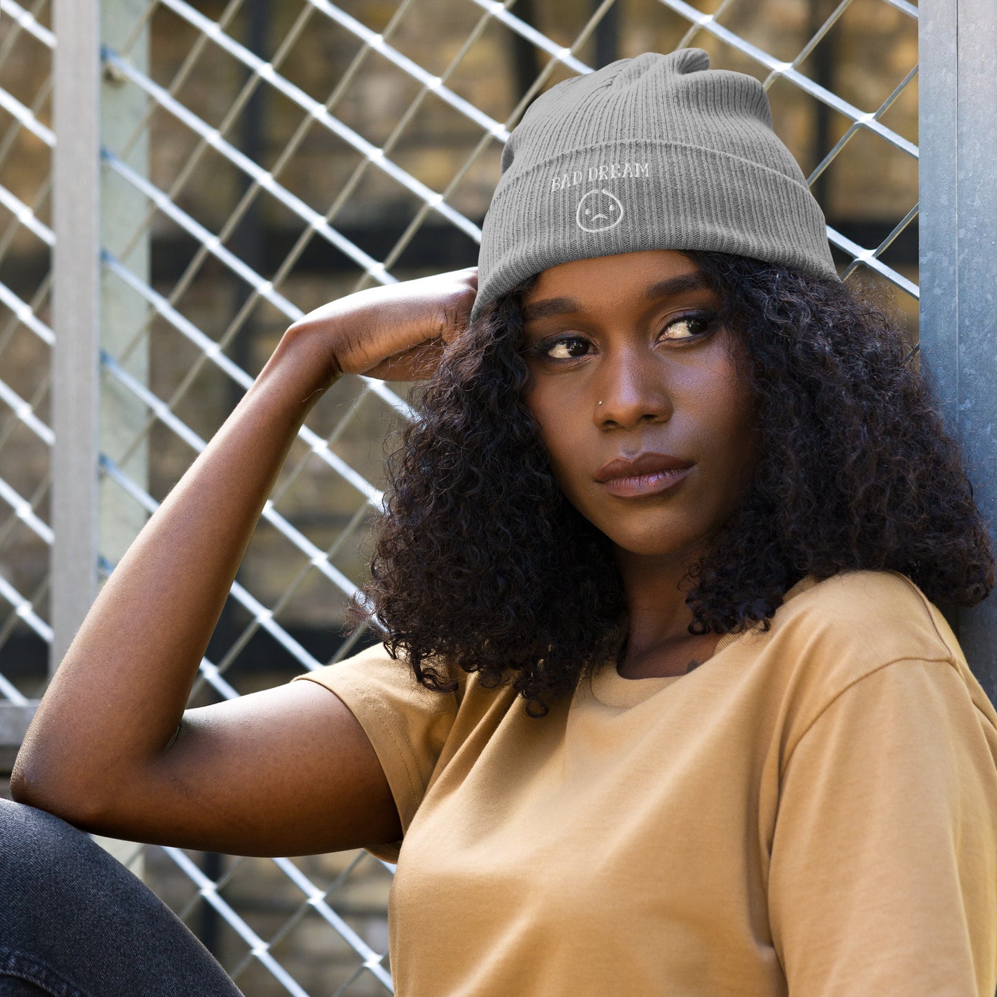 Bad dream - Organic ribbed beanie