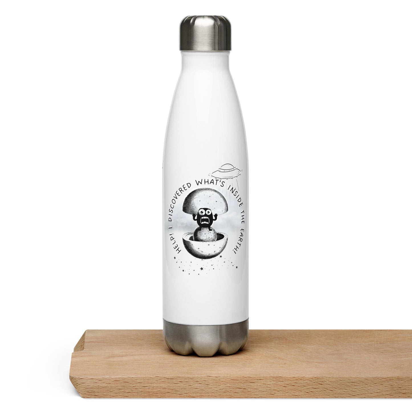 I discovered what's inside the Earth! - Stainless steel water bottle