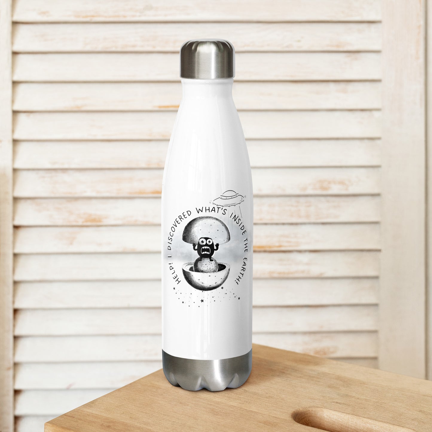 I discovered what's inside the Earth! - Stainless steel water bottle